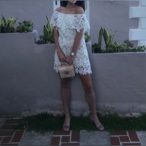 Off the Shoulder White Dress